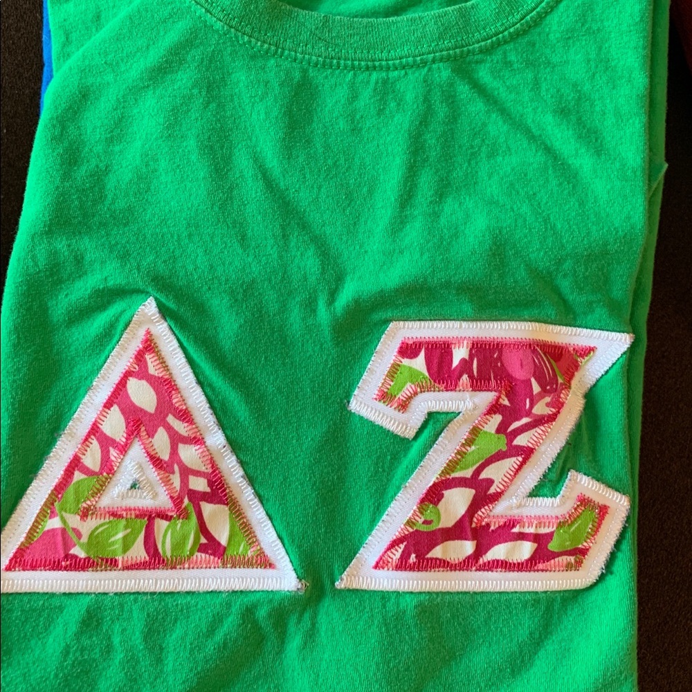 Delta Zeta Stiched Letters